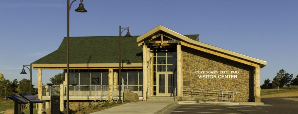 Exterior of Curt Gowdy State Park Visitor Center