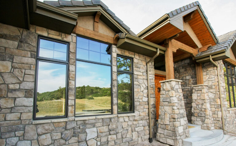 telluride cobble on exterior of home